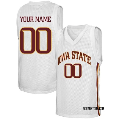 Men's Custom Iowa State Cyclones Replica Original Retro Brand Basketball Jersey - White