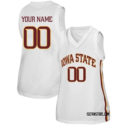 Women's Custom Iowa State Cyclones Replica Original Retro Brand Basketball Jersey - White