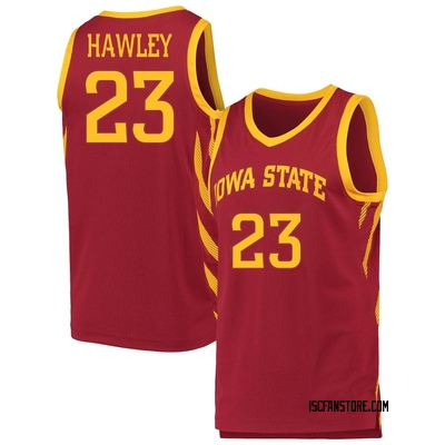 Youth Conrad Hawley Iowa State Cyclones Replica Original Retro Brand Basketball Jersey - Crimson